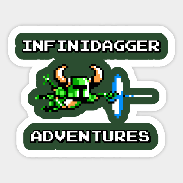 Infinidagger Adventures Sticker by VibrantEchoes